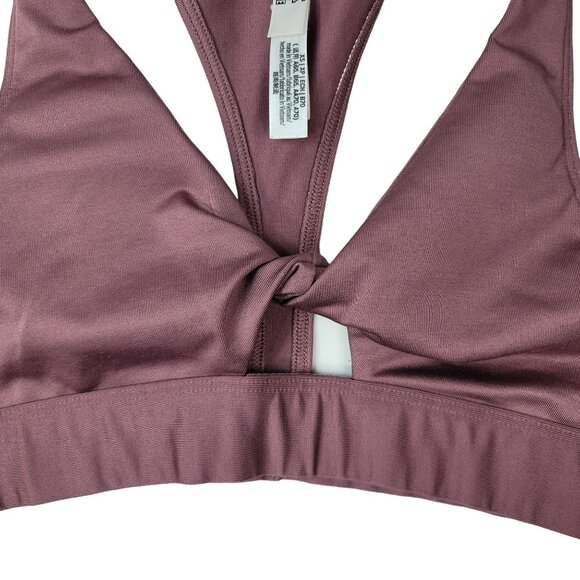 Victoria's Secret PINK Pullover Ultimate Sports Bra Mauve XS Twist Lightly Lined - Picture 3 of 10